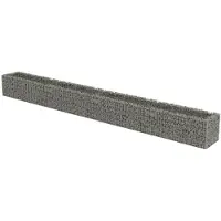 vidaXL Planteringsgabion upphöjd galvaniserat stål 540x50x50 cm