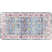 vidaXL Matta tvättbar flerfärgad 80x150 cm halkfri