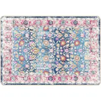 vidaXL Matta tvättbar flerfärgad 120x180 cm halkfri