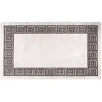 vidaXL Matta tvättbar 190x300 cm ljusbeige halkfri