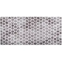 vidaXL Matta tvättbar 80x300 cm flerfärgad halkfri