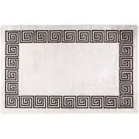 vidaXL Matta tvättbar 80x150 cm ljusbeige halkfri