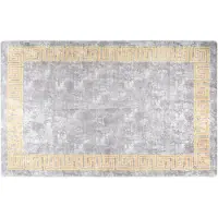 vidaXL Matta tvättbar 80x150 cm grå