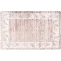vidaXL Matta tvättbar 80x150 cm beige halkfri