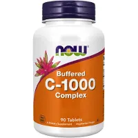 NOW,NOW Foods,NOW,NOW Foods , Bufferat C-1000-komplex, 90 tabletter