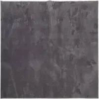 vidaXL Mjuk matta HUARTE med kort lugg tvättbar antracit 120x120 cm