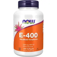 Now , E-400 med Blandade Tocopheroler, 268 mg (400 IU), 250 Softgels