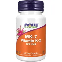 Now , MK-7 Vitamin K-2, 100 mcg, 60 Veganskapslar