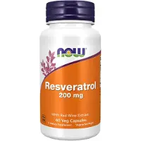 NOW,NOW Foods,NOW,NOW Foods , Resveratrol, 200 mg, 60 Veg Kapslar