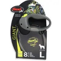 Flexi TRIXIE NEON GIANT L 8 m Svart, gul hund Flexibelt hundkoppel