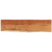 Super Merchant Vidaxl Väggmonterad Hylla, 80X20X3,8 Cm, Akaciaträ, Naturlig Kant