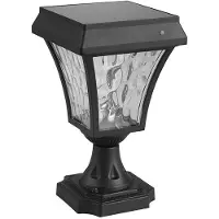V-TAC 2890 VT-983-S solcells utomhusstolpbelysning LED (RGB) LED 2 W svart (matt)
