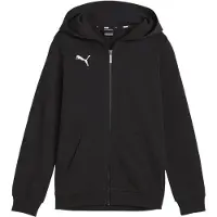 Puma Luvtröja teamGOAL Casuals Full Zip - Svart/Vit Barn, storlek 152 cm