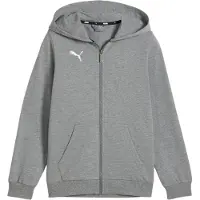 Puma Luvtröja teamGOAL Casuals Full Zip - Grå/White Barn, storlek 140 cm