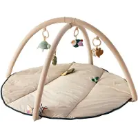 Sebra Babygym - 90x51 cm - Wildlife Animals - - One Size - Babygym - Filt