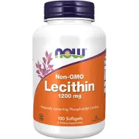 Now Naturlecithin från , 3,600 mg, 100 mjuka kapslar (1,200 mg per Softgel)