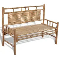vidaXL Trädgårdsbänk 120 cm bambu