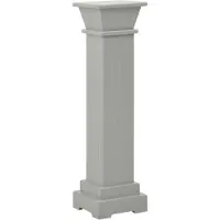 vidaXL Klassisk blompelare grå 17x17x66 cm MDF