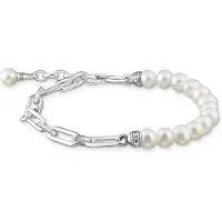 Thomas Sabo armband links and pearls silver A2031-167-14-L19V