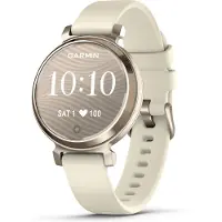 Garmin Lily 2 - Cream gold - smart klocka med band - silikon - coconut - handledsstorlek: 110-175 mm - monokrom - Bluetooth - 24.4 g
