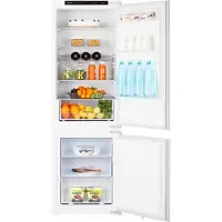 Gorenje NRKI418EP1 - Kylskåp/frys - bottenfrysskåp - inbyggd - fördjupning - bredd: 56 cm - djup: 56 cm - höjd: 177.5 cm - 246 liter - Klass E - vit