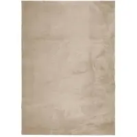 vidaXL Mjuk matta HUARTE med kort lugg tvättbar sandbeige 160x230 cm