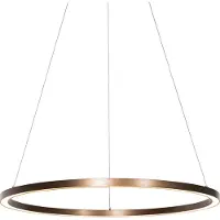 QAZQA Pendellampa brons 80 cm inkl. LED 3-stegs dimbar - Girello