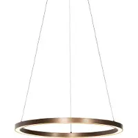 QAZQA Hänglampa brons 60 cm inkl LED 3-stegs dimbar - Girello