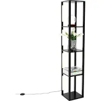 QAZQA Design golvlampa svart inkl LED 3-stegs dimbar - Tianna