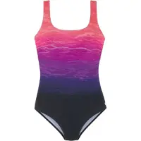 LASCANA Baddräkt mörkblå / lila / rosa / neonrosa
