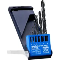 PFERD TOOLS 25298003 SET DIN 338 HSSG N STEEL 6TLG Metall-spiralborrset 6 delar 2 mm, 3 mm, 4 mm, 5 mm, 6 mm, 7 mm, 8 mm 1 set