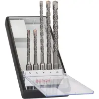 Bosch SDS-Plus-Bohrersatz 5-tlg.RobL 5/6x50/100mm+6/8/10x100/160mm 2607019927 Hårdmetall Borrhammar-set 5 delar 5 mm, 6 mm, 6 mm, 8 mm, 10 mm