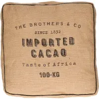 Atmosphera Cacao kudde i jute till sittdyna