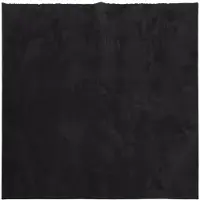 vidaXL Mjuk matta HUARTE med kort lugg tvättbar svart 120x120 cm