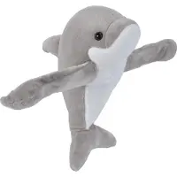 Wild republic Huggers hugger plysch fyllda djur leksaksgvor fr barn delfin 8 "