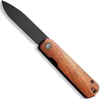 CIVIVI Sendy C21004A-2 Blackwashed Nitro-V, Guibourtia Wood, pocket knife, Ben Petersen design