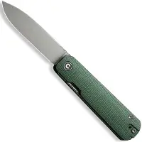 CIVIVI Sendy C21004A-1 Stonewashed Nitro-V, Green Canvas Micarta, pocket knife, Ben Petersen design