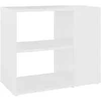 vidaXL Sidobord, Vit, 60X30X50 Cm, Träbaserat Material
