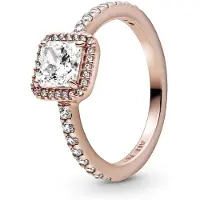 Pandora Square Sparkle Halo ring 188862C01-58