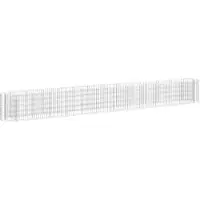 vidaXL Gabion höjdsäng galvaniserat järn 470x50x50 cm 152029