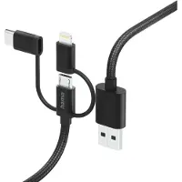 Hama Multi Charging Cable 3-in-1 Black 1.5m