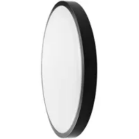 V-TAC taklampa Plafon 24W LED rund 30cm utanpåliggande IP44 svart VT-8624B 3000K 2500lm