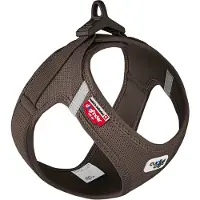 Curli Vest Harness Clasp Air-Mesh - Brown (XXXS)