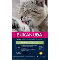 Eukanuba Adult Hairball Control kattfoder med kyckling