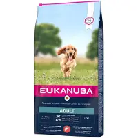 Eukanuba Adult Small Medium med hundfoder med lax & korn