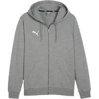 Puma Luvtröja teamGOAL Casuals Full Zip - Grå/White, storlek X-Large