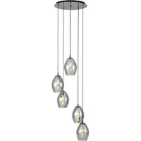 Stars of Light Glas pendellampa Estanys, dimbar, Svart, Vardagsrum / matsal, Glas, Pendellampa