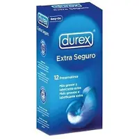 Durex Extra Seguro 12 Units Preservative Blå