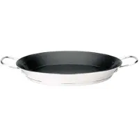 Ibili - Paellapanna Bistrot, 32 cm, Rostfritt stål, Non-stick, 5 portioner, Induktionskompatibel