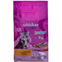 Whiskas Junior 1,4 kg torrfoder komplett för kattungar med läcker kyckling
